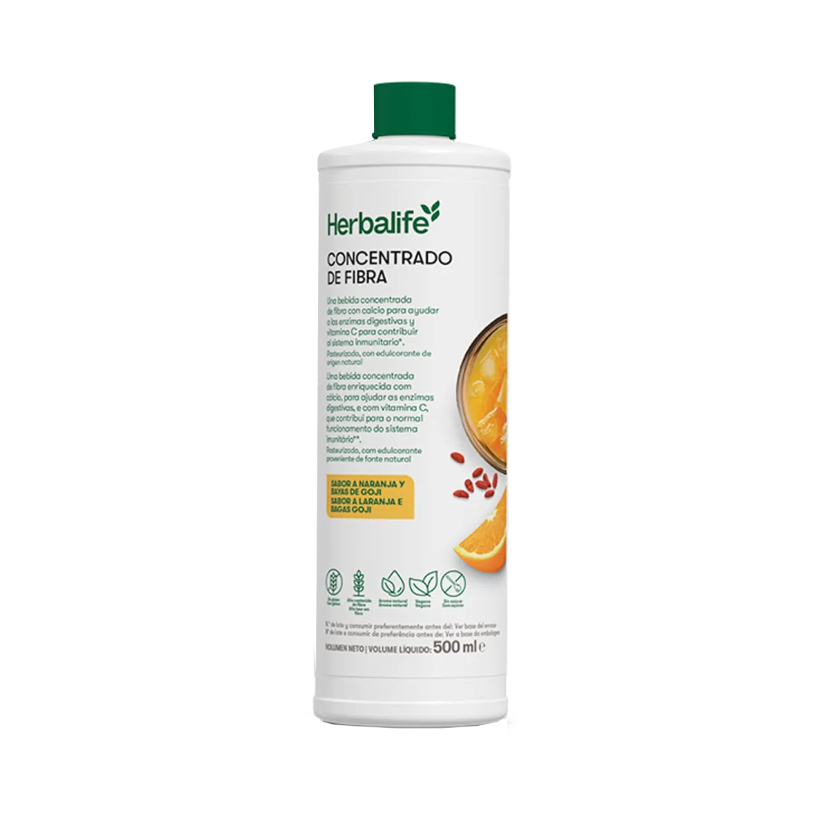 Concentrado de fibra naranja y bayas de goji
